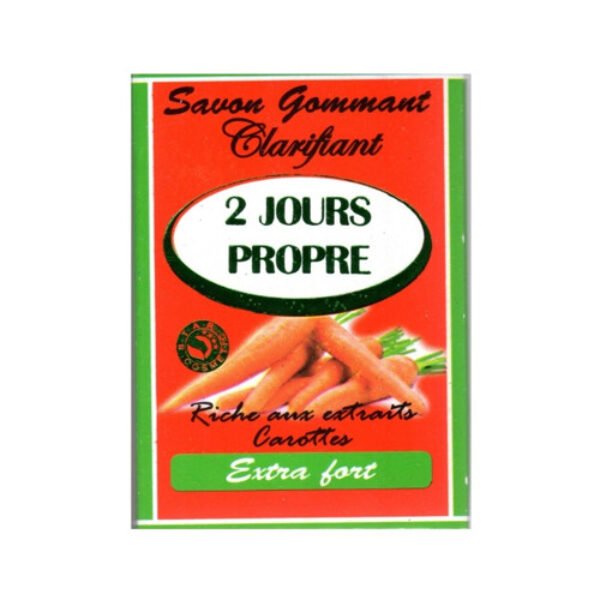 2 JOURS PROPRE SAVON CAROTTE 225g